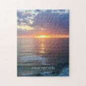 Aangepaste foto en tekst gepersonaliseerd  legpuzzel (Verticaal)