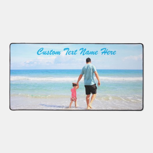 Aangepaste foto en tekst gepersonaliseerde bureaum bureaumat (Voorkant)