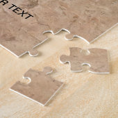 Aangepaste foto en tekst Gepersonaliseerde harten Legpuzzel (Zijkant)