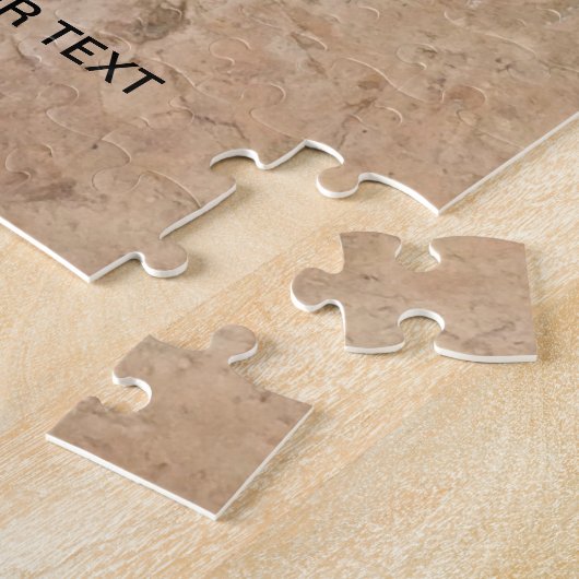 Aangepaste foto en tekst Gepersonaliseerde harten Legpuzzel (Zijkant)