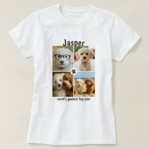 Aangepaste foto en tekst gepersonaliseerde hond of t-shirt