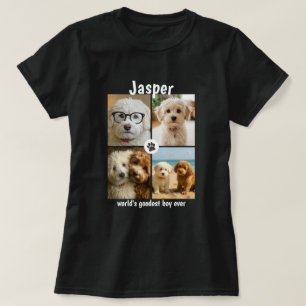Aangepaste foto en tekst gepersonaliseerde hond of t-shirt