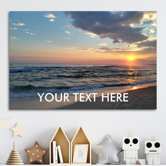 Aangepaste foto en tekst gepersonaliseerde poster 