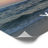 Aangepaste foto en tekst gepersonaliseerde poster  (Hoek)