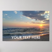 Aangepaste foto en tekst gepersonaliseerde poster  (Voorkant)