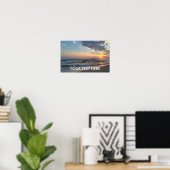 Aangepaste foto en tekst gepersonaliseerde poster  (Thuiskantoor)