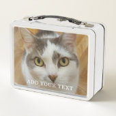 Aangepaste foto en tekst gepersonaliseerde witte l (Achterkant)