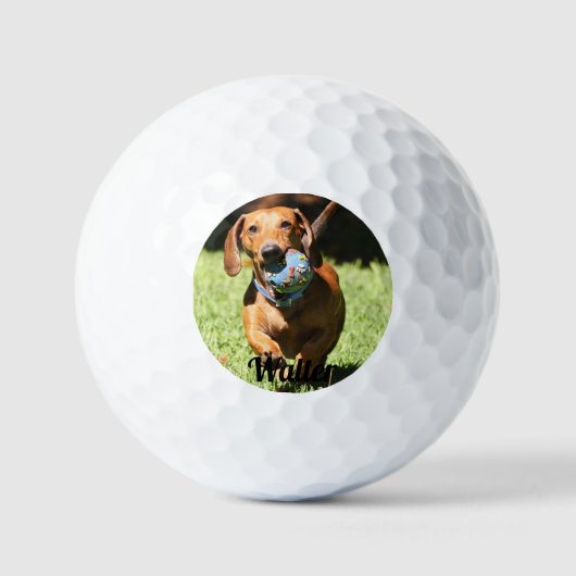Aangepaste foto en tekst golfballen (Voorkant)