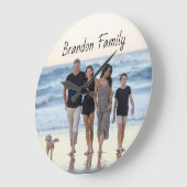 Aangepaste foto en tekst grote klok (Hoek)