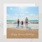 Aangepaste foto en tekst - Happy Summer Feestdagen (Voorkant / Achterkant)