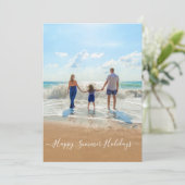 Aangepaste foto en tekst - Happy Summer Feestdagen (Staand voorkant)