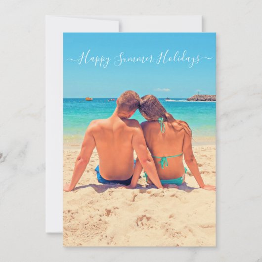 Aangepaste foto en tekst - Happy Summer Feestdagen (Voorkant)