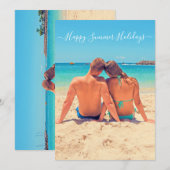 Aangepaste foto en tekst - Happy Summer Feestdagen (Voorkant / Achterkant)