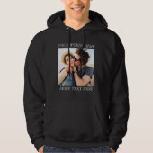 Aangepaste foto en tekst hoodie (Voorkant)