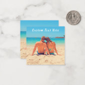 Aangepaste foto en tekst Kaart met uw eigen ontwer Notitiekaartje (Voorkant / Achterkant in situ)