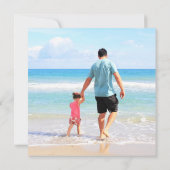 Aangepaste foto en tekst Kaart met uw eigen ontwer Notitiekaartje (Achterkant)