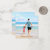 Aangepaste foto en tekst Kaarten Uw eigen ontwerp Notitiekaartje (Voorkant / Achterkant in situ)