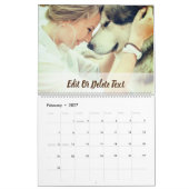 Aangepaste foto en tekst kalender (Feb 2027)
