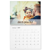 Aangepaste foto en tekst kalender (Jan 2027)