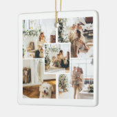 Aangepaste foto en tekst keramisch ornament (Links)