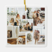 Aangepaste foto en tekst keramisch ornament (Voorkant)