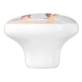 Aangepaste foto en tekst keramische knop uw eigen (Zijkant)