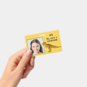 Aangepaste foto- en tekst-kinder-ID badge (Handheld)