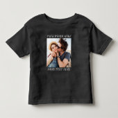 Aangepaste foto en tekst kinder shirts (Voorkant)