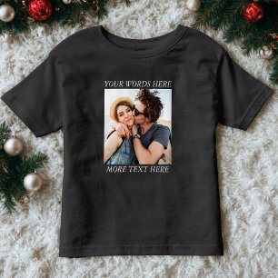 Aangepaste foto en tekst kinder shirts