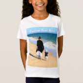 Aangepaste foto en tekst Kinder T-shirt Uw eigen o (Voorkant)