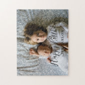 Aangepaste Foto en Tekst Kleine Broer Verjaardag S Legpuzzel (Verticaal)