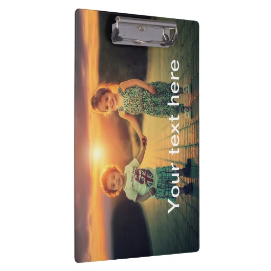 Aangepaste foto en tekst klembord (Rechts)