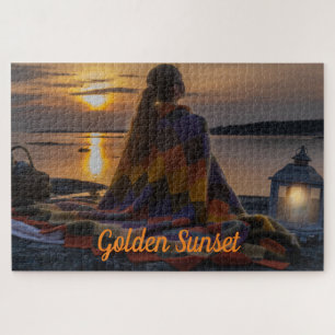 Aangepaste foto en tekst legpuzzel