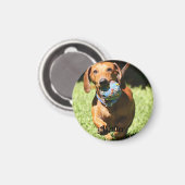 Aangepaste foto en tekst magneet (Voorkant / Achterkant)