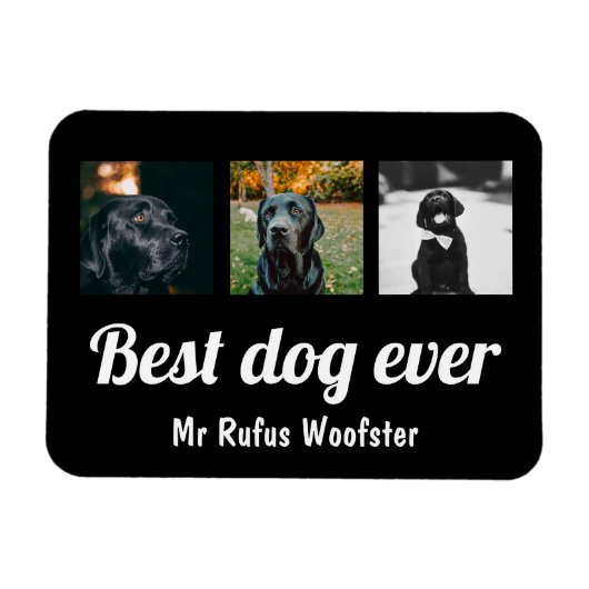 Aangepaste foto en tekst magneet (Horizontaal)