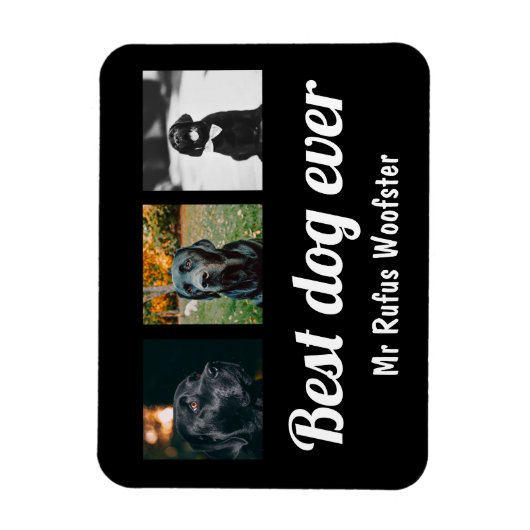 Aangepaste foto en tekst magneet (Verticaal)