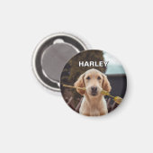 Aangepaste foto en tekst magneet (Voorkant / Achterkant)