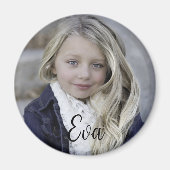 Aangepaste foto en tekst magneet (Voorkant)