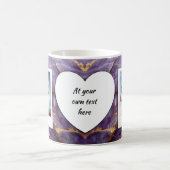 Aangepaste foto en tekst Mok - Elegant marmeren on (Center)