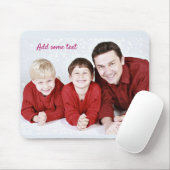 Aangepaste foto en tekst muismat (Met muis)