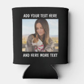 Aangepaste foto en tekst of naam blikjeskoeler (Achterkant)