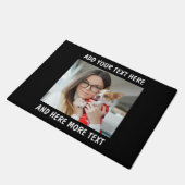 Aangepaste foto en tekst of naam deurmat (Schuin)