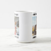 Aangepaste foto en tekst of naam koffiemok (Center)