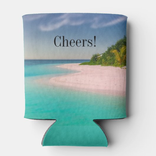 Aangepaste foto en tekst op maat blikjeskoeler (Achterkant)