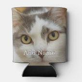 Aangepaste foto en tekst op maat blikjeskoeler (Achterkant)