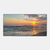 Aangepaste foto en tekst op maat bureaumat (Voorkant)