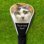 Aangepaste foto en tekst op maat golfheadcover<br><div class="desc">Upload een foto, voeg een naam of een tekst toe, en creëer gemakkelijk uw gepersonaliseerde golfkopdekking. Klik OP AANPASSEN om de tekstkleur te wijzigen. U kunt dit ONTWERP overdragen op andere Zazzle producten en het aanpassen om de meeste Zazzle punten te passen. De standaard design van Studio worden gemaakt in...</div>