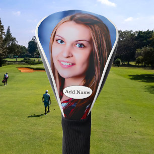 Aangepaste foto en tekst op maat golfheadcover