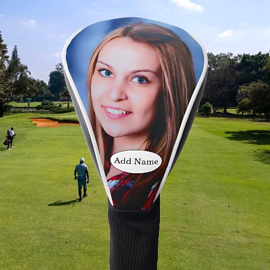 Aangepaste foto en tekst op maat golfheadcover