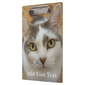 Aangepaste foto en tekst op maat klembord (Links)